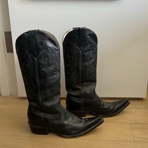 Cowboy Boots - Tall and Black